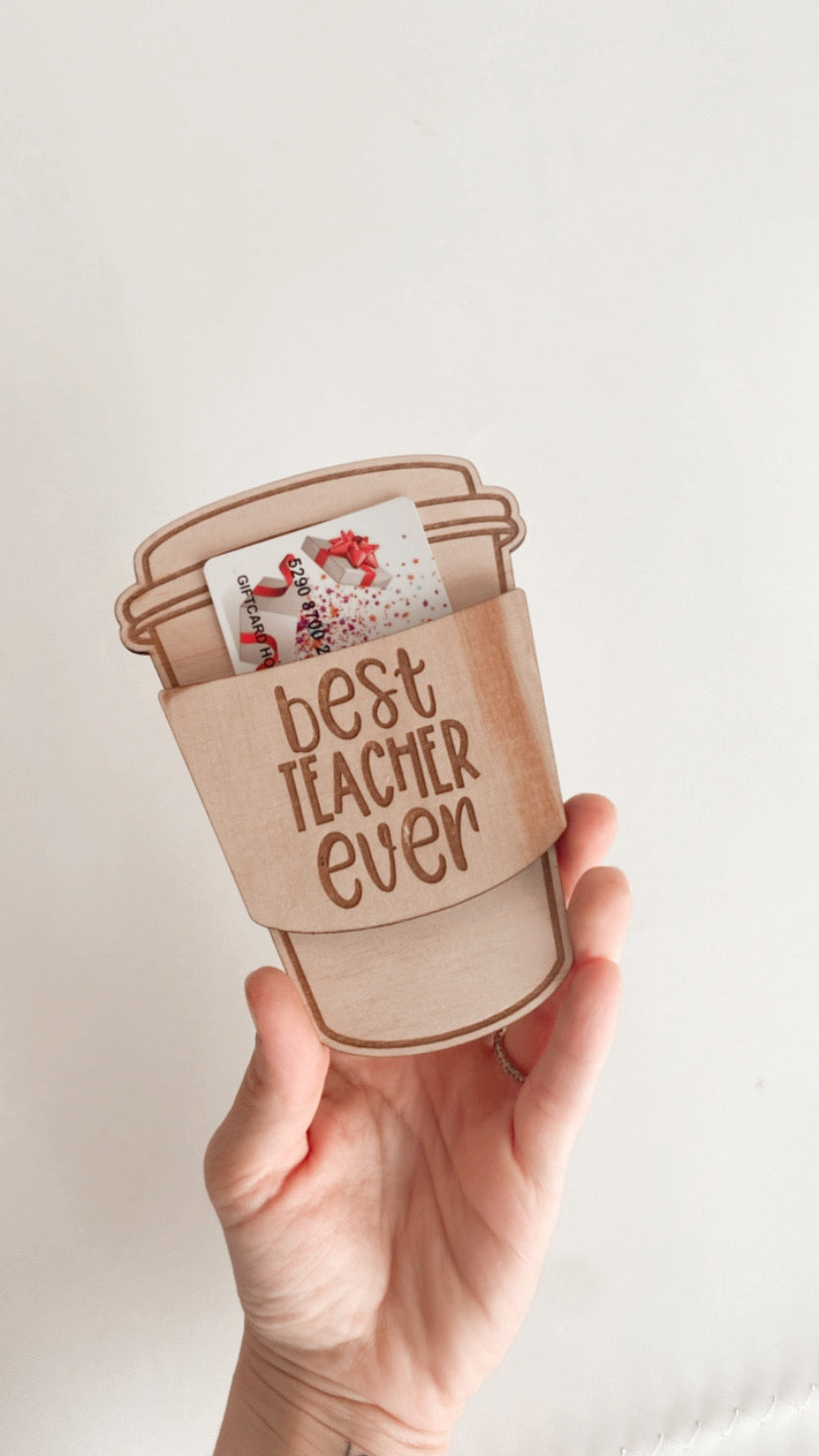 Coffee Cup Gift Card Holder