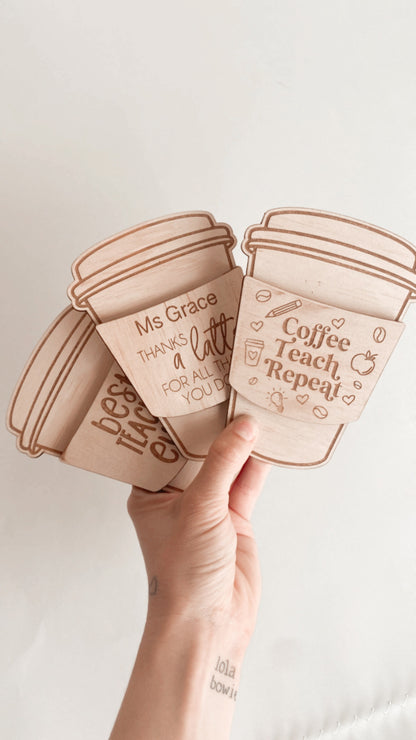 Coffee Cup Gift Card Holder