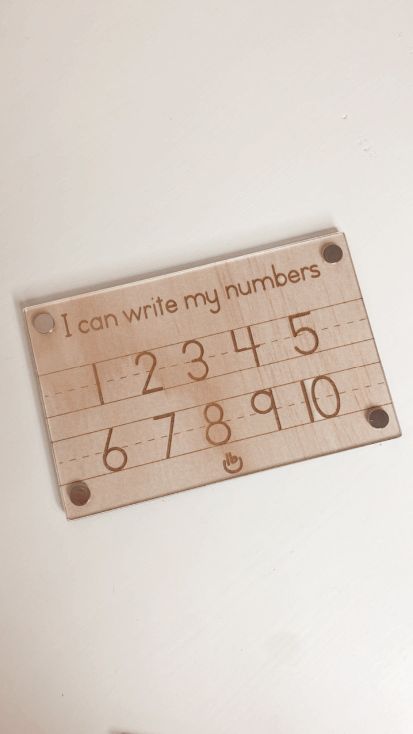 Number Tracing Board - Dry Erase