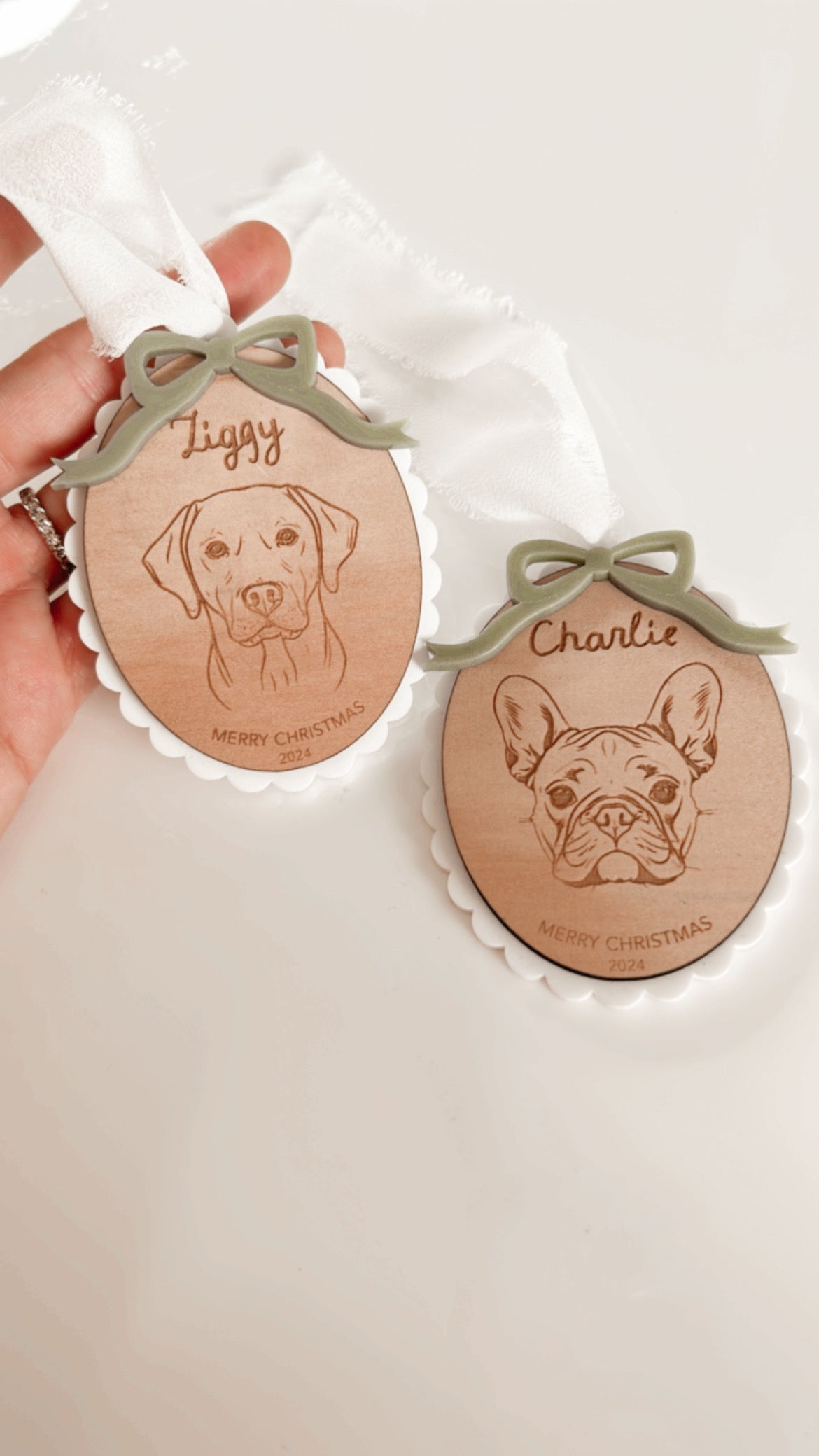 Dog Portrait Customised Ornament