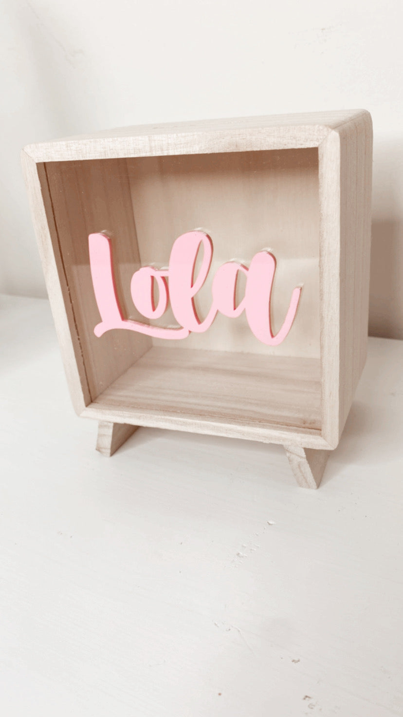 Personalised Wooden Money Box