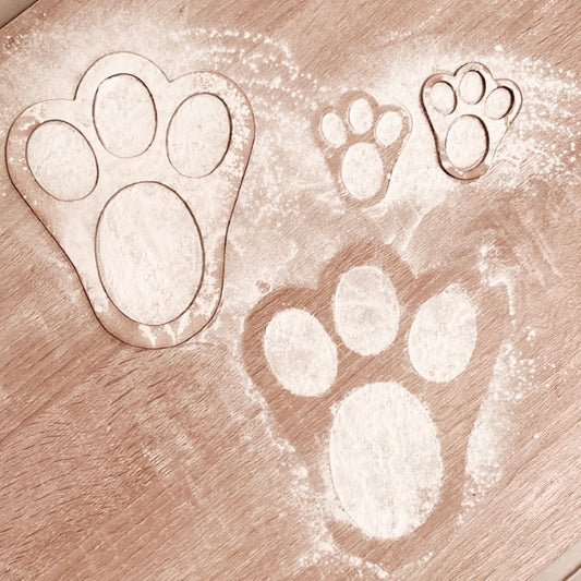 Easter Bunny Footprint Stencil