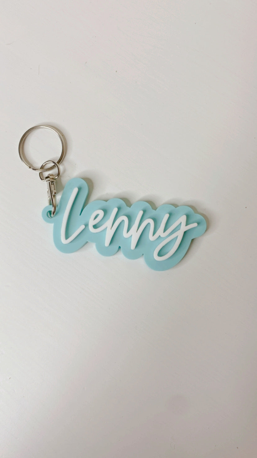 3D Name Tag Key Chain