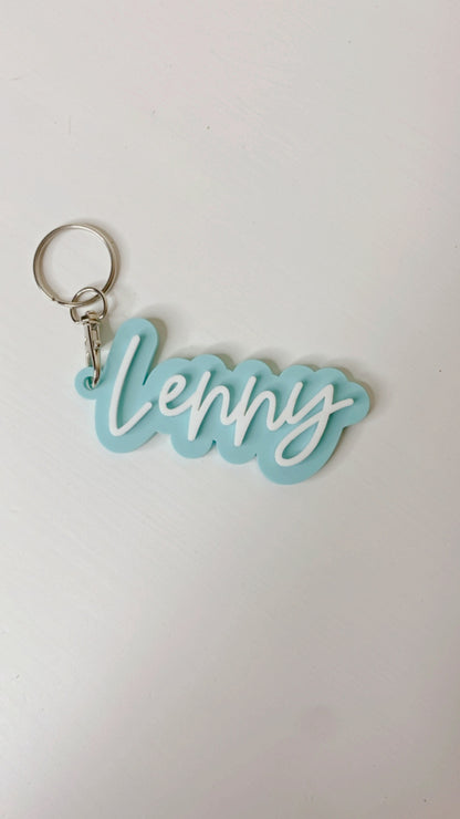 3D Name Tag Key Chain