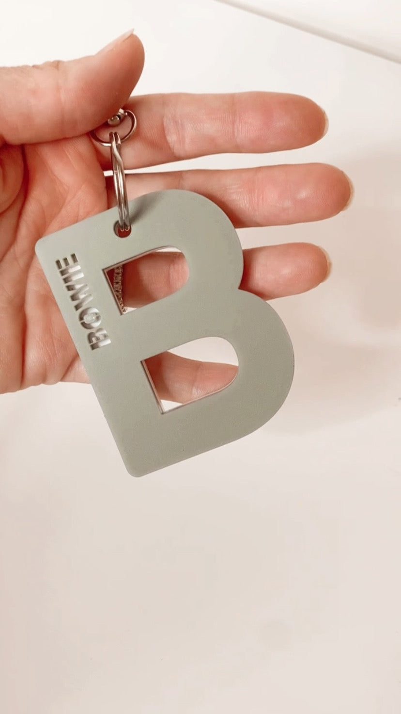 Letter - Double Layered Key Chain