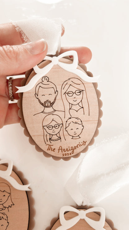 Family Portrait Customised Ornament