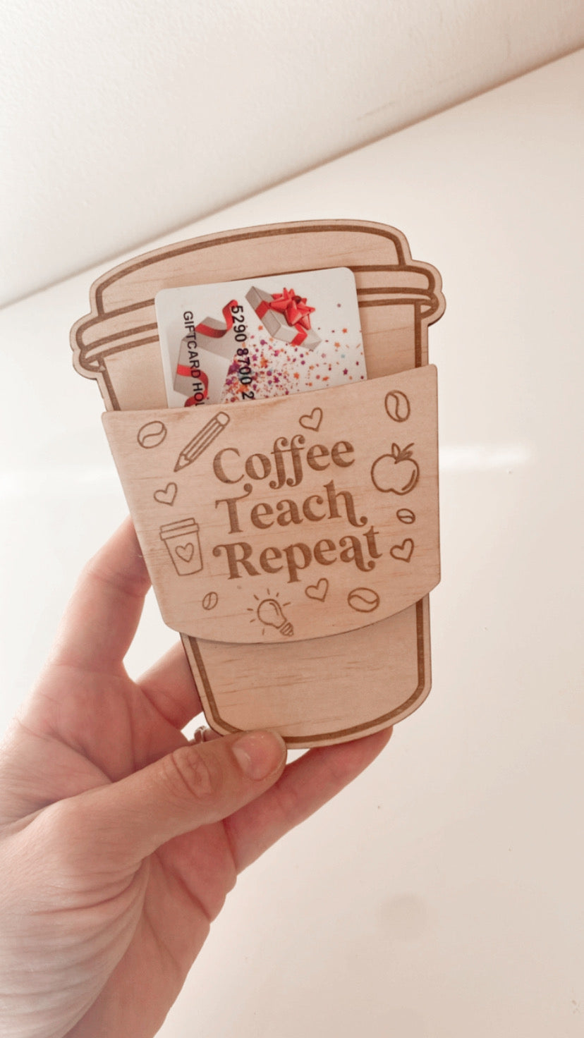 Coffee Cup Gift Card Holder