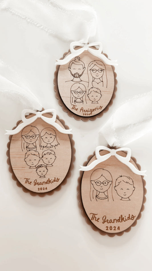 Family Portrait Customised Ornament