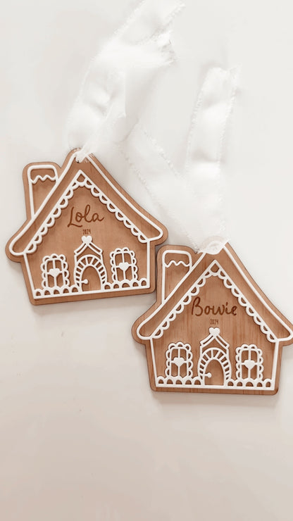 Gingerbread House Personalised Ornament