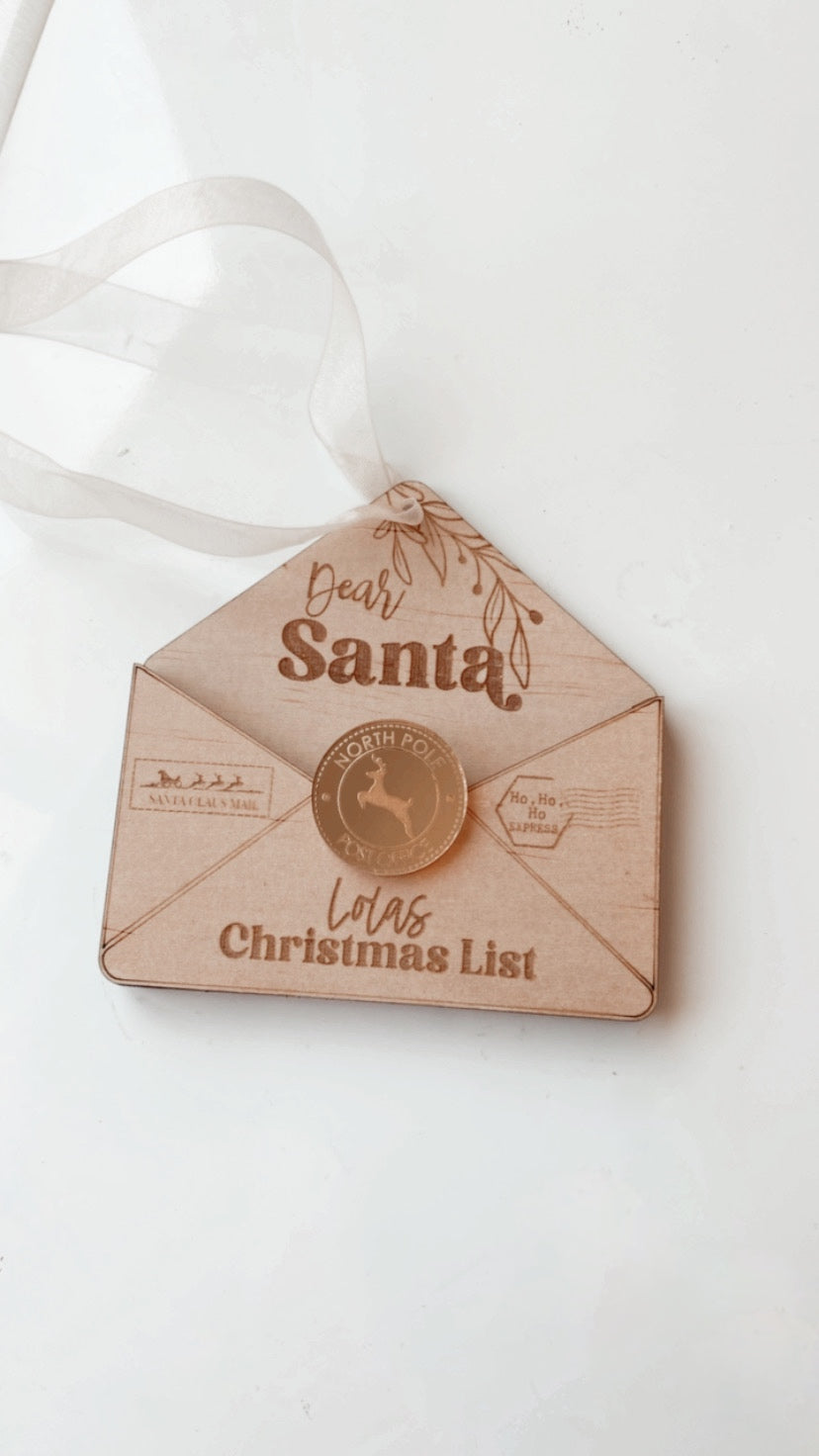 Letter to Santa Ornament