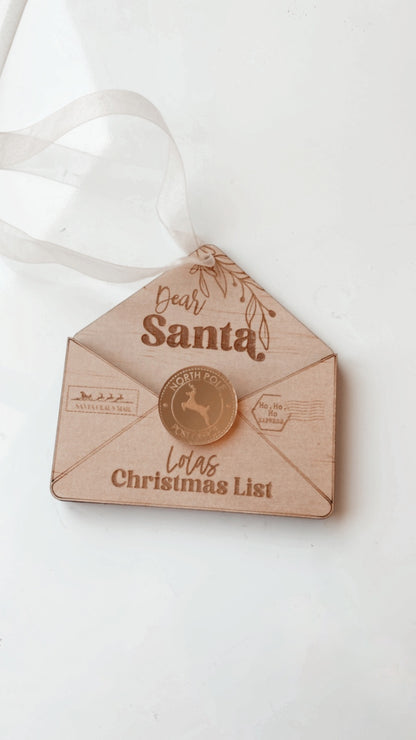 Letter to Santa Ornament