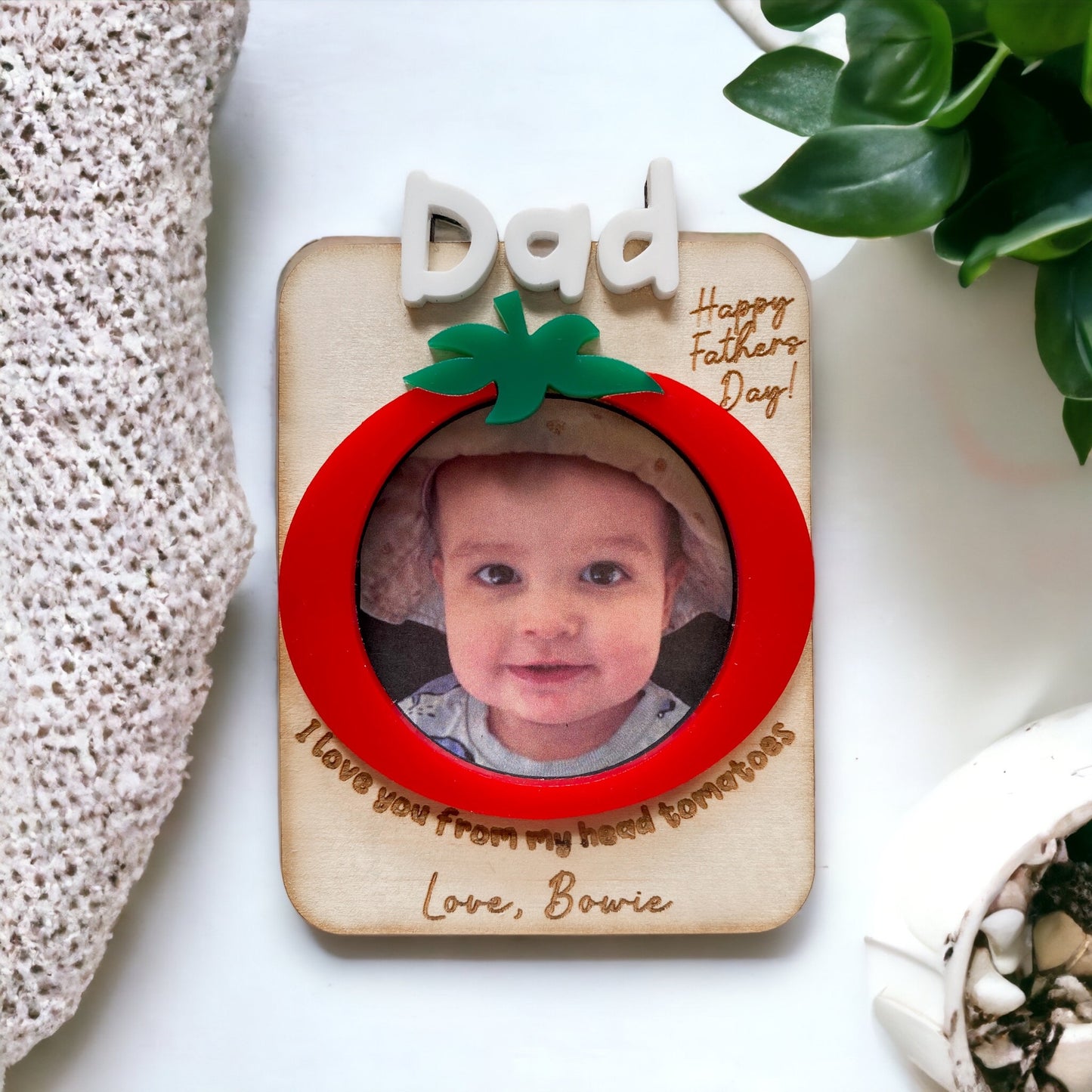 Fridge Photo Frame Magnet - Tomato