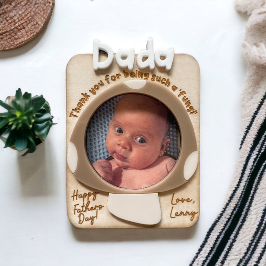 Fridge Photo Frame Magnet - Mushroom